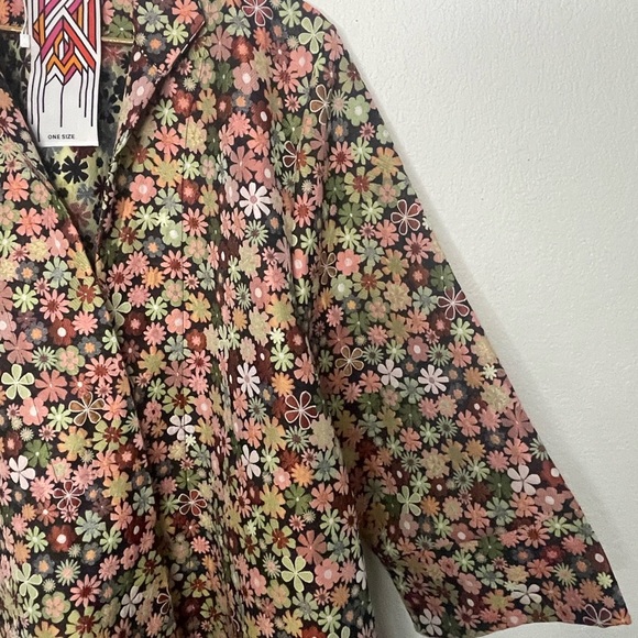 La Vie Style House jacket duster brocade floral pattern Unique - Picture 4 of 11